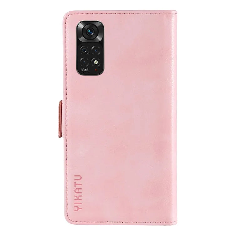 YIKATU YK-007 For Xiaomi Redmi Note 12S 4G / Note 11 4G (Qualcomm) / Note 11S 4G Case Leather Litchi Texture Phone Cover