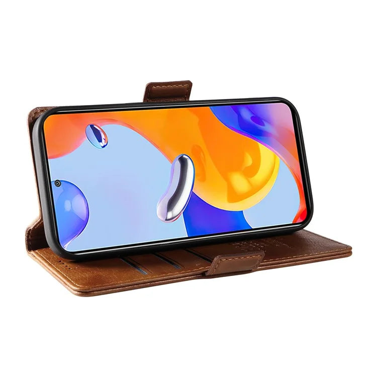 YIKATU YK-007 For Xiaomi Redmi Note 12S 4G / Note 11 4G (Qualcomm) / Note 11S 4G Case Leather Litchi Texture Phone Cover