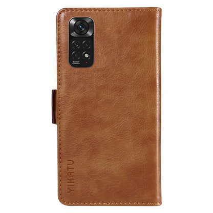 YIKATU YK-007 For Xiaomi Redmi Note 12S 4G / Note 11 4G (Qualcomm) / Note 11S 4G Case Leather Litchi Texture Phone Cover