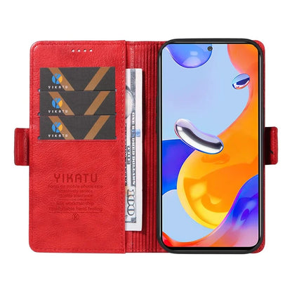 YIKATU YK-007 For Xiaomi Redmi Note 12S 4G / Note 11 4G (Qualcomm) / Note 11S 4G Case Leather Litchi Texture Phone Cover