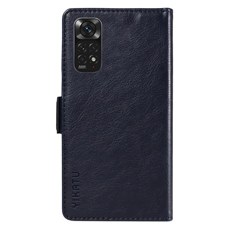 YIKATU YK-007 For Xiaomi Redmi Note 12S 4G / Note 11 4G (Qualcomm) / Note 11S 4G Case Leather Litchi Texture Phone Cover