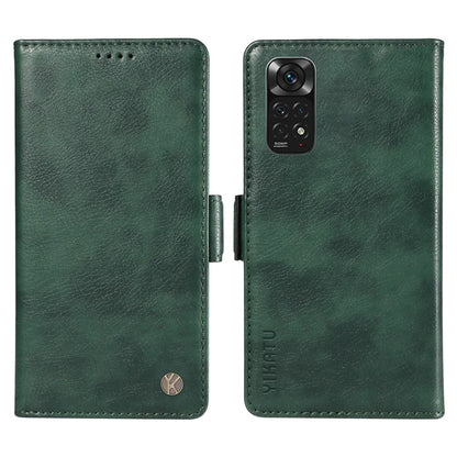 YIKATU YK-007 For Xiaomi Redmi Note 12S 4G / Note 11 4G (Qualcomm) / Note 11S 4G Case Leather Litchi Texture Phone Cover