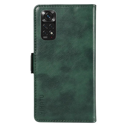 YIKATU YK-007 For Xiaomi Redmi Note 12S 4G / Note 11 4G (Qualcomm) / Note 11S 4G Case Leather Litchi Texture Phone Cover