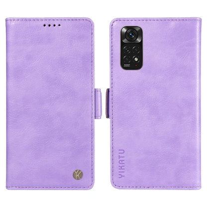 YIKATU YK-007 For Xiaomi Redmi Note 12S 4G / Note 11 4G (Qualcomm) / Note 11S 4G Case Leather Litchi Texture Phone Cover