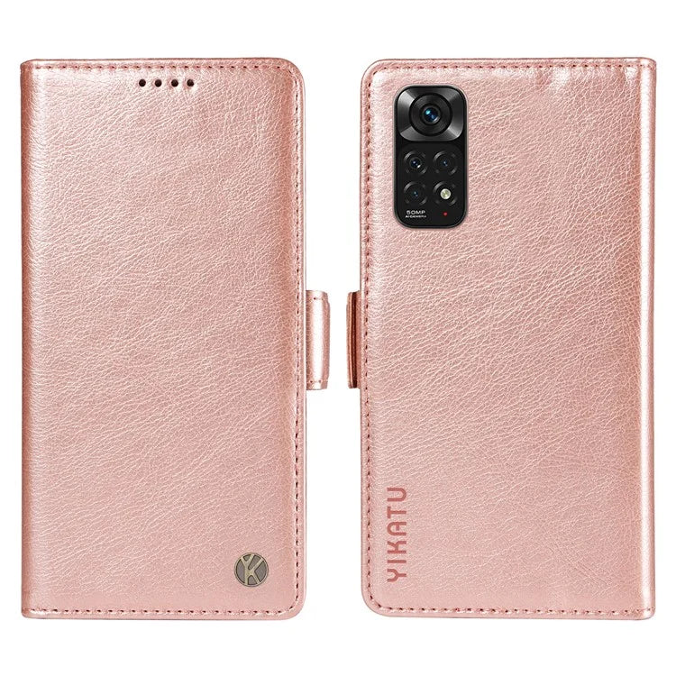 YIKATU YK-007 For Xiaomi Redmi Note 12S 4G / Note 11 4G (Qualcomm) / Note 11S 4G Case Leather Litchi Texture Phone Cover