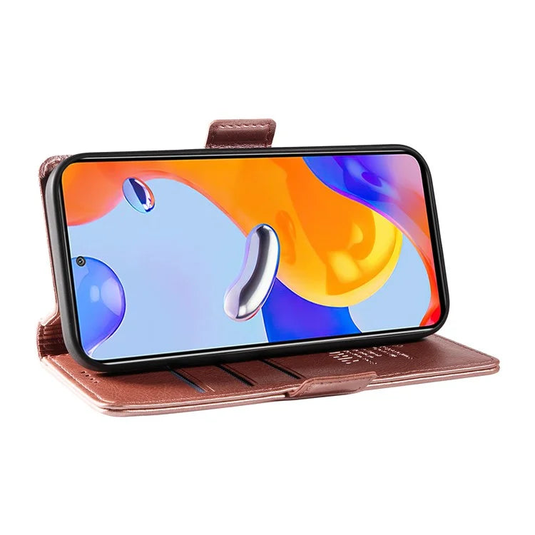 YIKATU YK-007 For Xiaomi Redmi Note 12S 4G / Note 11 4G (Qualcomm) / Note 11S 4G Case Leather Litchi Texture Phone Cover