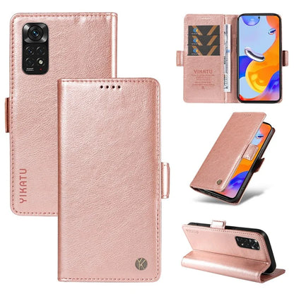 YIKATU YK-007 For Xiaomi Redmi Note 12S 4G / Note 11 4G (Qualcomm) / Note 11S 4G Case Leather Litchi Texture Phone Cover