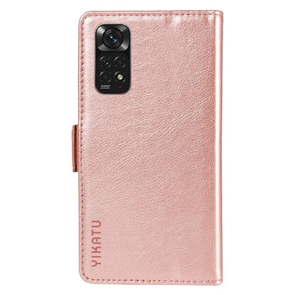 YIKATU YK-007 For Xiaomi Redmi Note 12S 4G / Note 11 4G (Qualcomm) / Note 11S 4G Case Leather Litchi Texture Phone Cover