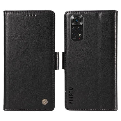 YIKATU YK-007 For Xiaomi Redmi Note 12S 4G / Note 11 4G (Qualcomm) / Note 11S 4G Case Leather Litchi Texture Phone Cover
