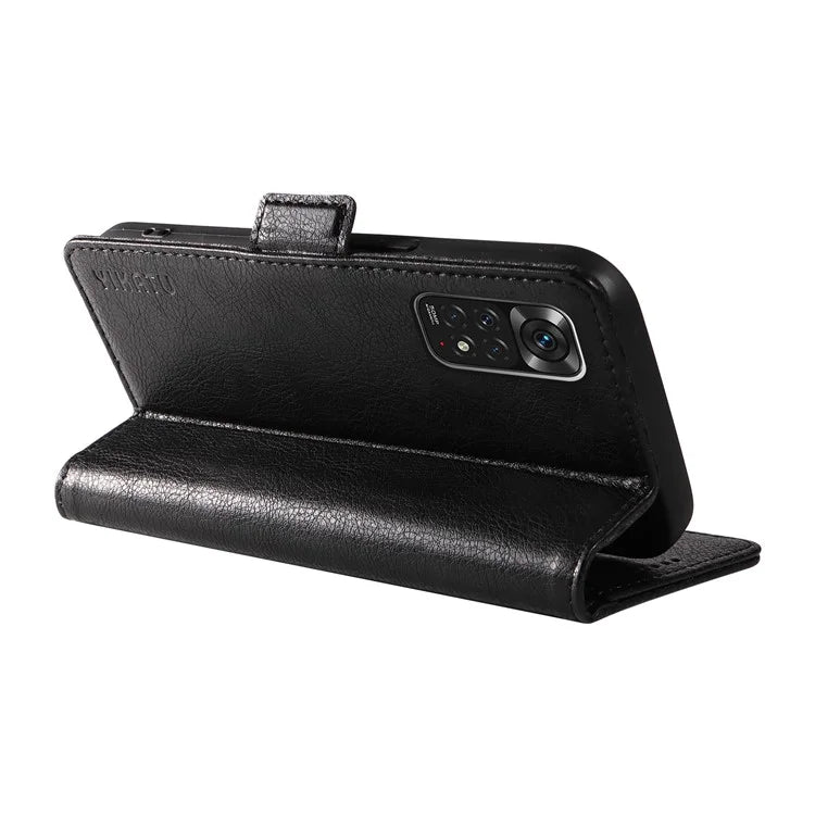 YIKATU YK-007 For Xiaomi Redmi Note 12S 4G / Note 11 4G (Qualcomm) / Note 11S 4G Case Leather Litchi Texture Phone Cover