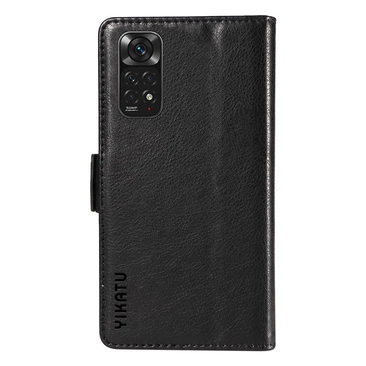 YIKATU YK-007 For Xiaomi Redmi Note 12S 4G / Note 11 4G (Qualcomm) / Note 11S 4G Case Leather Litchi Texture Phone Cover