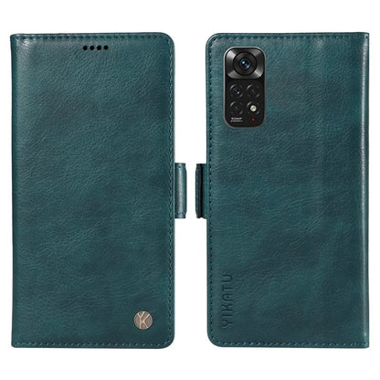 YIKATU YK-007 For Xiaomi Redmi Note 12S 4G / Note 11 4G (Qualcomm) / Note 11S 4G Case Leather Litchi Texture Phone Cover