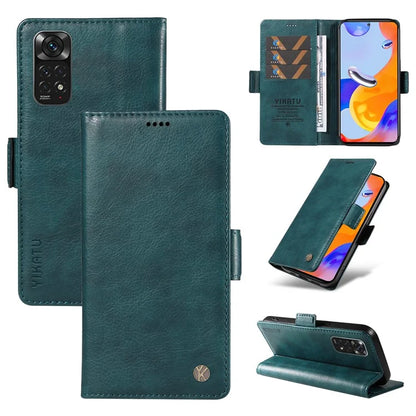 YIKATU YK-007 For Xiaomi Redmi Note 12S 4G / Note 11 4G (Qualcomm) / Note 11S 4G Case Leather Litchi Texture Phone Cover