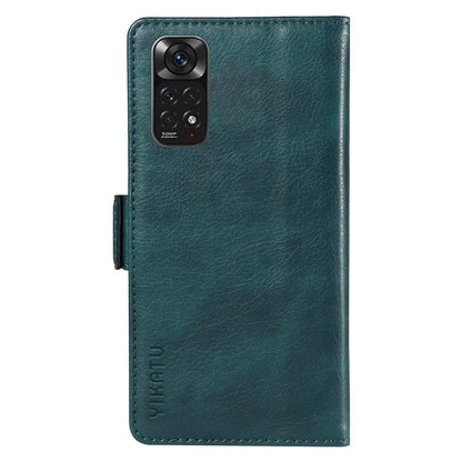 YIKATU YK-007 For Xiaomi Redmi Note 12S 4G / Note 11 4G (Qualcomm) / Note 11S 4G Case Leather Litchi Texture Phone Cover