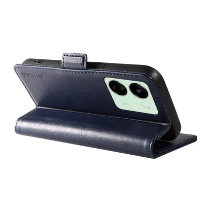 YIKATU YK-007 For Xiaomi Redmi 13C 4G / 13C 5G / 13R 5G / Poco M6 5G / Poco C65 4G Case Scratch-Proof Leather+TPU Magnetic Phone Cover