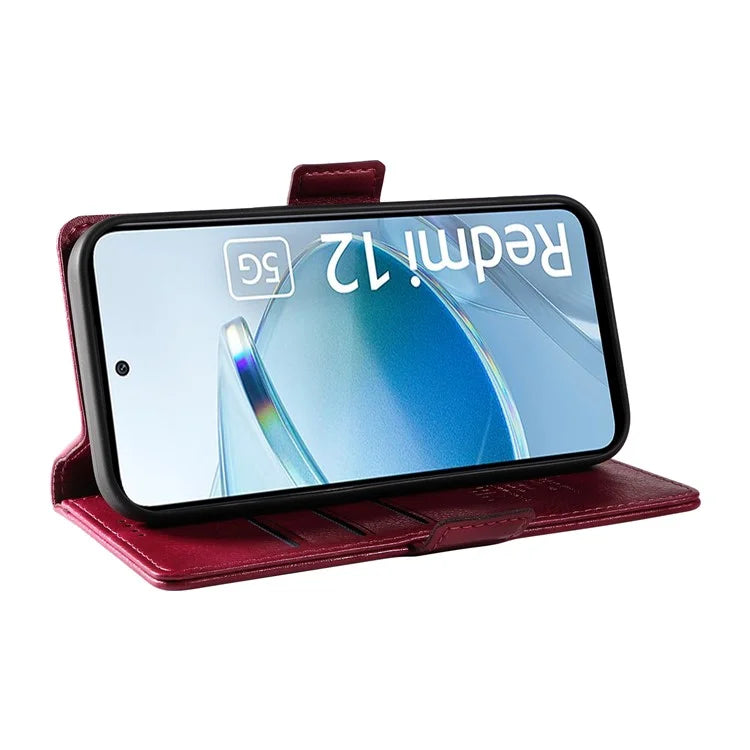 YIKATU YK-007 For Xiaomi Redmi 12 4G / 12 5G (Global) / Poco M6 Pro 5G Leather Case Litchi Texture Phone Cover