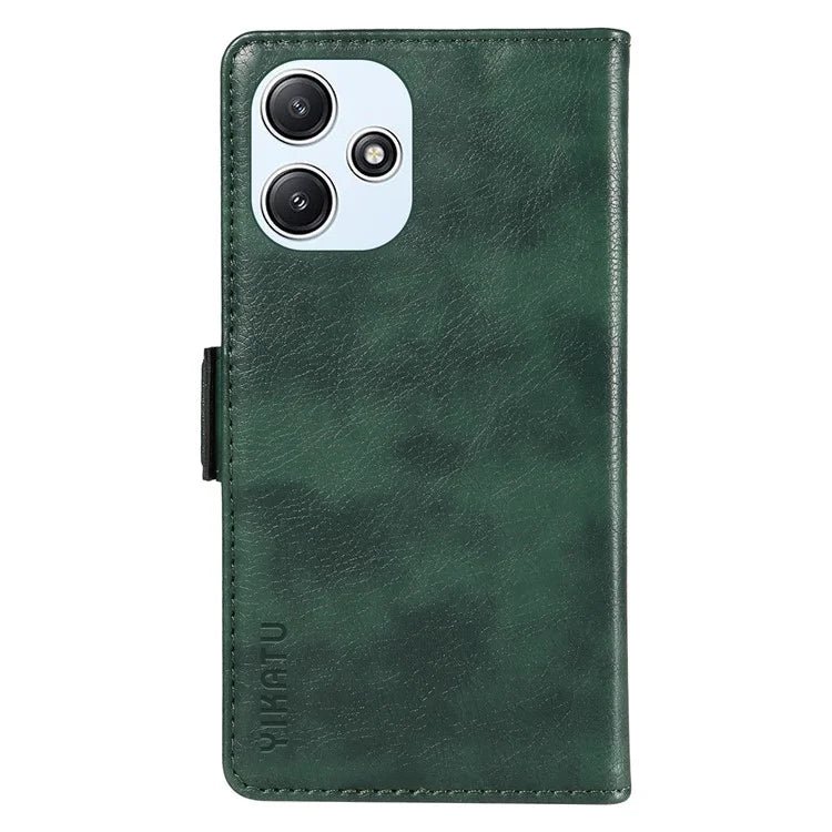 YIKATU YK-007 For Xiaomi Redmi 12 4G / 12 5G (Global) / Poco M6 Pro 5G Leather Case Litchi Texture Phone Cover