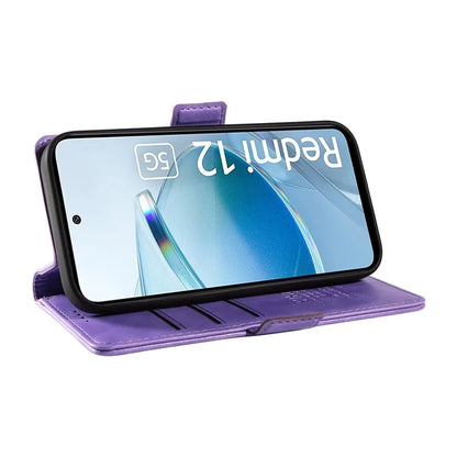 YIKATU YK-007 For Xiaomi Redmi 12 4G / 12 5G (Global) / Poco M6 Pro 5G Leather Case Litchi Texture Phone Cover