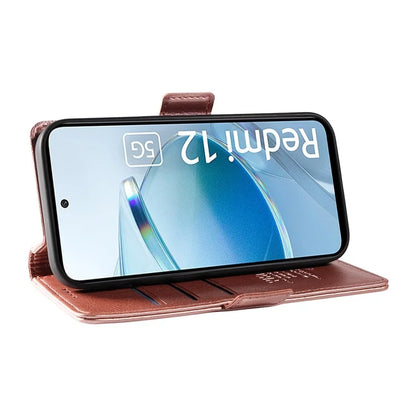 YIKATU YK-007 For Xiaomi Redmi 12 4G / 12 5G (Global) / Poco M6 Pro 5G Leather Case Litchi Texture Phone Cover