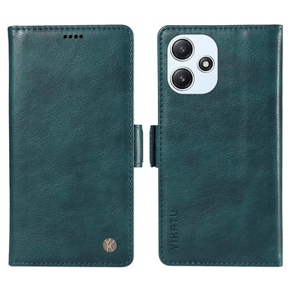 YIKATU YK-007 For Xiaomi Redmi 12 4G / 12 5G (Global) / Poco M6 Pro 5G Leather Case Litchi Texture Phone Cover