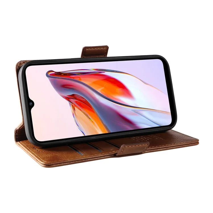 YIKATU YK-007 For Xiaomi Redmi 12C 4G / 11A 4G Case Litchi Texture Stand Smart Phone Cover