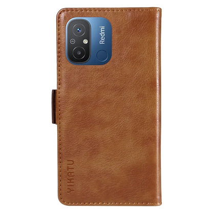YIKATU YK-007 For Xiaomi Redmi 12C 4G / 11A 4G Case Litchi Texture Stand Smart Phone Cover