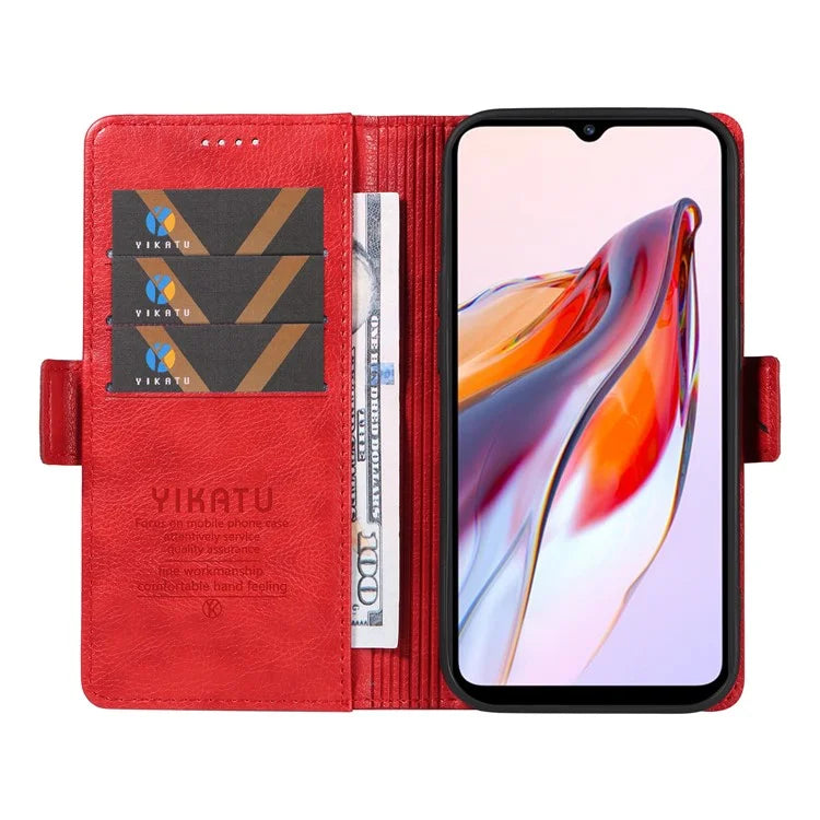 YIKATU YK-007 For Xiaomi Redmi 12C 4G / 11A 4G Case Litchi Texture Stand Smart Phone Cover