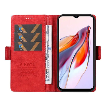 YIKATU YK-007 For Xiaomi Redmi 12C 4G / 11A 4G Case Litchi Texture Stand Smart Phone Cover