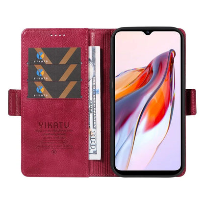 YIKATU YK-007 For Xiaomi Redmi 12C 4G / 11A 4G Case Litchi Texture Stand Smart Phone Cover