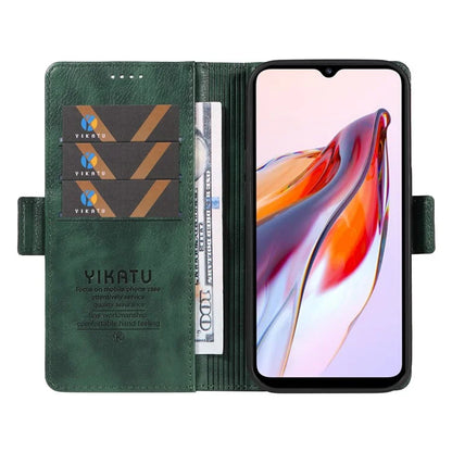 YIKATU YK-007 For Xiaomi Redmi 12C 4G / 11A 4G Case Litchi Texture Stand Smart Phone Cover