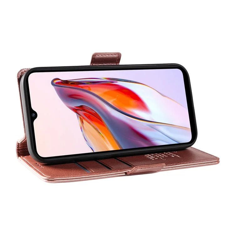 YIKATU YK-007 For Xiaomi Redmi 12C 4G / 11A 4G Case Litchi Texture Stand Smart Phone Cover
