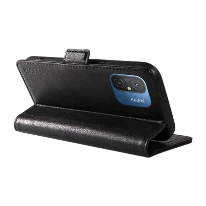 YIKATU YK-007 For Xiaomi Redmi 12C 4G / 11A 4G Case Litchi Texture Stand Smart Phone Cover