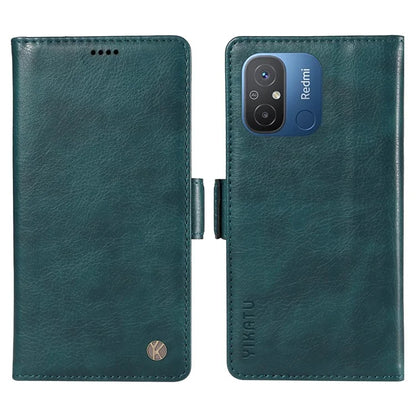 YIKATU YK-007 For Xiaomi Redmi 12C 4G / 11A 4G Case Litchi Texture Stand Smart Phone Cover