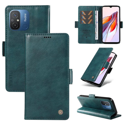 YIKATU YK-007 For Xiaomi Redmi 12C 4G / 11A 4G Case Litchi Texture Stand Smart Phone Cover