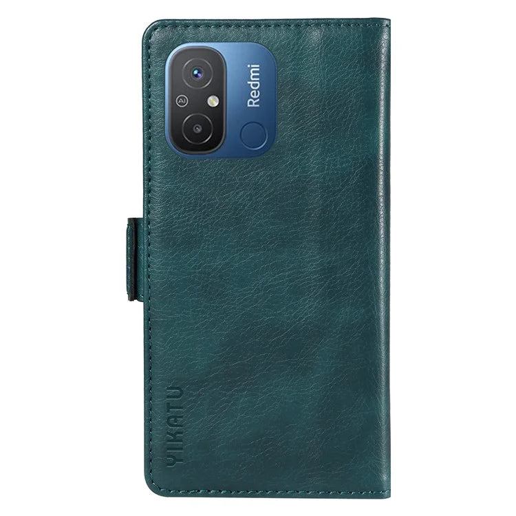 YIKATU YK-007 For Xiaomi Redmi 12C 4G / 11A 4G Case Litchi Texture Stand Smart Phone Cover
