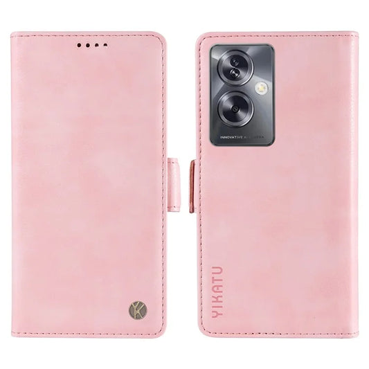 YIKATU YK-007 For Oppo A79 5G / A2 5G Leather Phone Case Litchi Texture Phone Shell