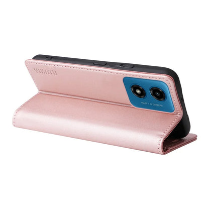 YIKATU YK-001 For Motorola Moto E14 4G / G04 4G / G04s 4G / G24 4G Cell Phone Case Magnetic Closing Leather Cover