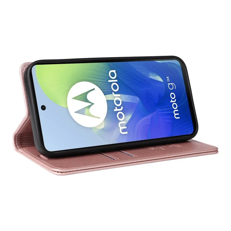 YIKATU YK-001 For Motorola Moto E14 4G / G04 4G / G04s 4G / G24 4G Cell Phone Case Magnetic Closing Leather Cover