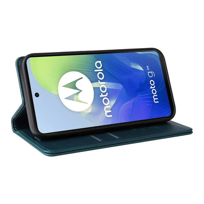 YIKATU YK-001 For Motorola Moto E14 4G / G04 4G / G04s 4G / G24 4G Cell Phone Case Magnetic Closing Leather Cover