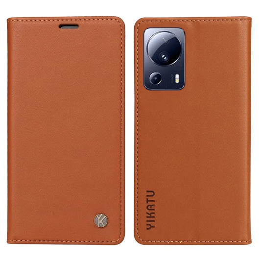YIKATU YK-001 For Xiaomi 13 Lite / Civi 2 5G Cell Phone Case Bump Proof Leather Stand Cover