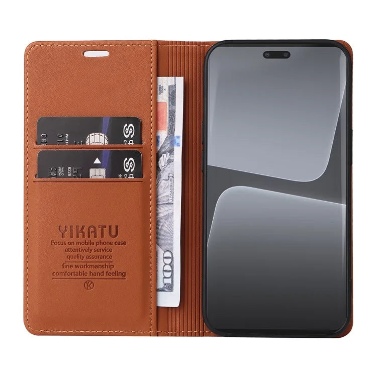 YIKATU YK-001 For Xiaomi 13 Lite / Civi 2 5G Cell Phone Case Bump Proof Leather Stand Cover