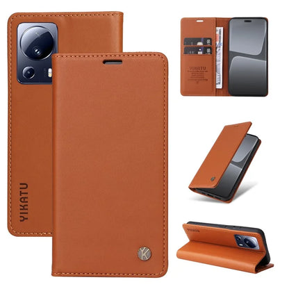 YIKATU YK-001 For Xiaomi 13 Lite / Civi 2 5G Cell Phone Case Bump Proof Leather Stand Cover