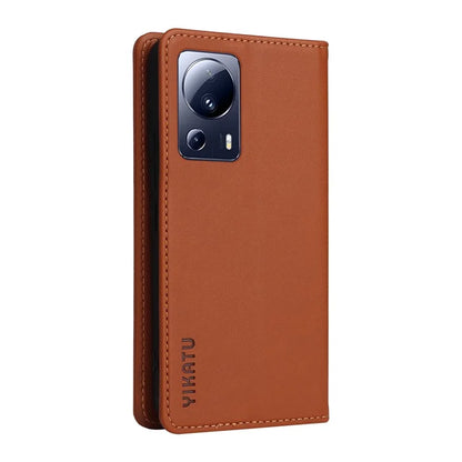 YIKATU YK-001 For Xiaomi 13 Lite / Civi 2 5G Cell Phone Case Bump Proof Leather Stand Cover