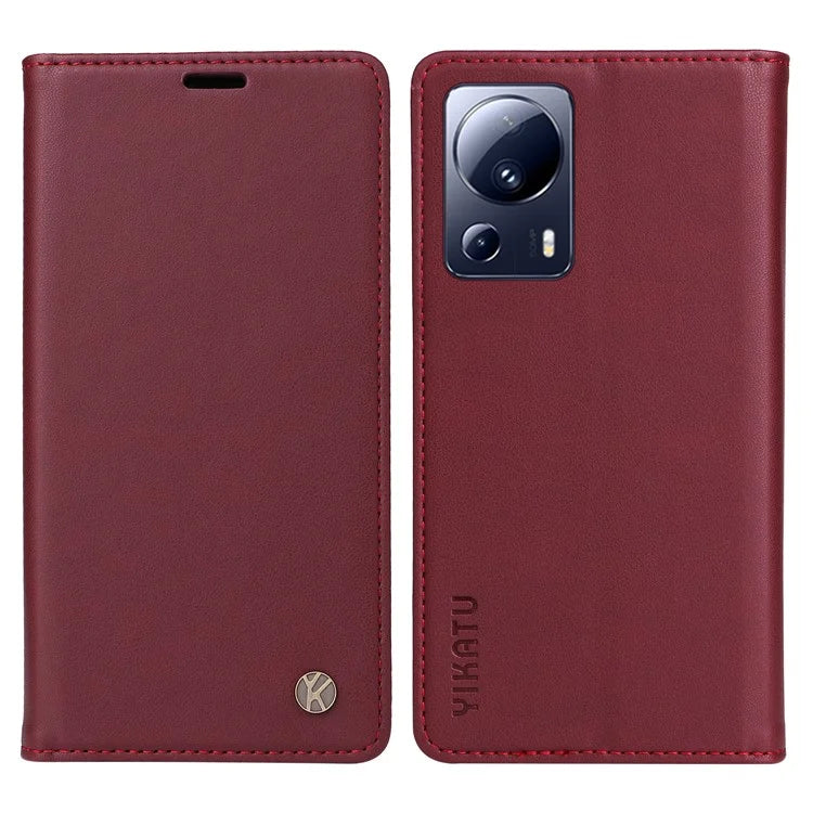 YIKATU YK-001 For Xiaomi 13 Lite / Civi 2 5G Cell Phone Case Bump Proof Leather Stand Cover