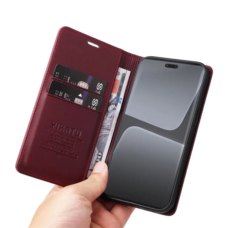 YIKATU YK-001 For Xiaomi 13 Lite / Civi 2 5G Cell Phone Case Bump Proof Leather Stand Cover