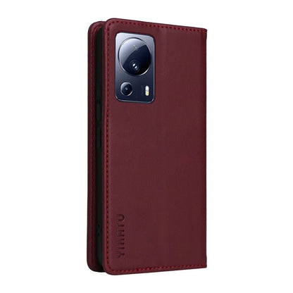 YIKATU YK-001 For Xiaomi 13 Lite / Civi 2 5G Cell Phone Case Bump Proof Leather Stand Cover