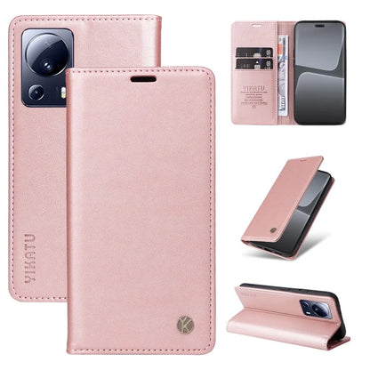YIKATU YK-001 For Xiaomi 13 Lite / Civi 2 5G Cell Phone Case Bump Proof Leather Stand Cover