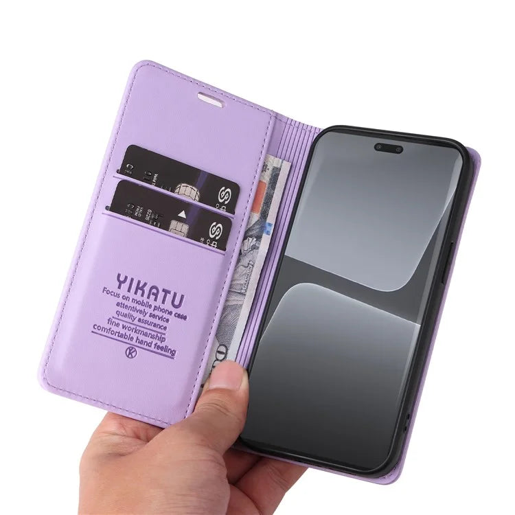 YIKATU YK-001 For Xiaomi 13 Lite / Civi 2 5G Cell Phone Case Bump Proof Leather Stand Cover