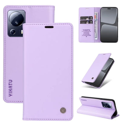 YIKATU YK-001 For Xiaomi 13 Lite / Civi 2 5G Cell Phone Case Bump Proof Leather Stand Cover