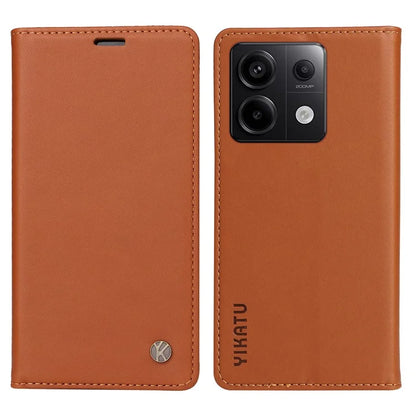 YIKATU YK-001 For Xiaomi Redmi Note 13 Pro 5G / Poco X6 5G Case Magnetic Adsorption Leather Phone Cover